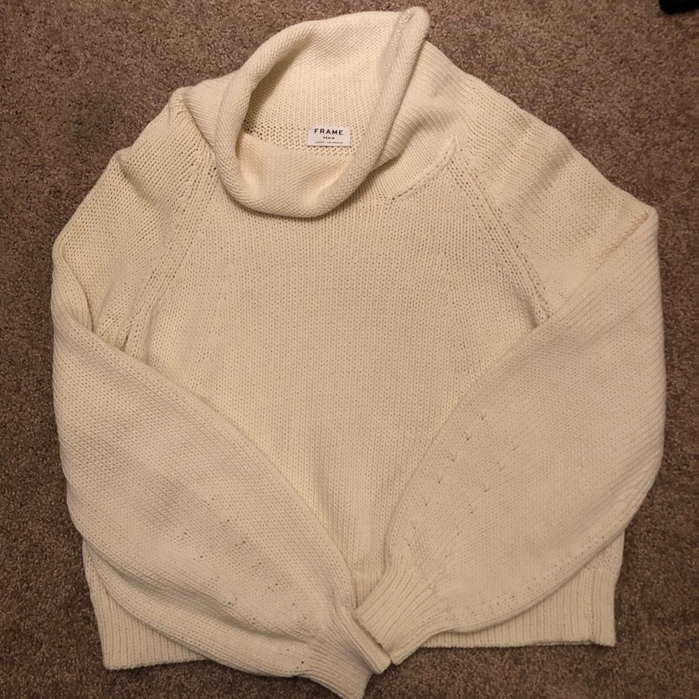 Frame loose turtleneck (ivory)